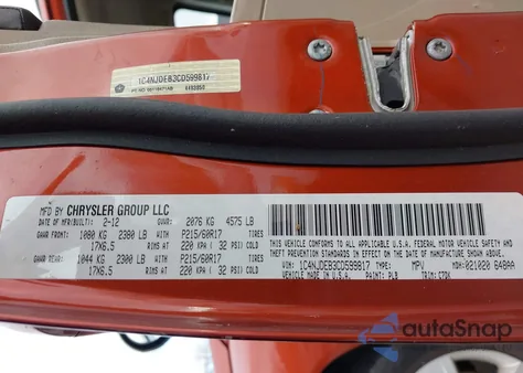 2012 Jeep Compass Latitude from USA, damaged, VIN 1C4NJDEB3CD599817